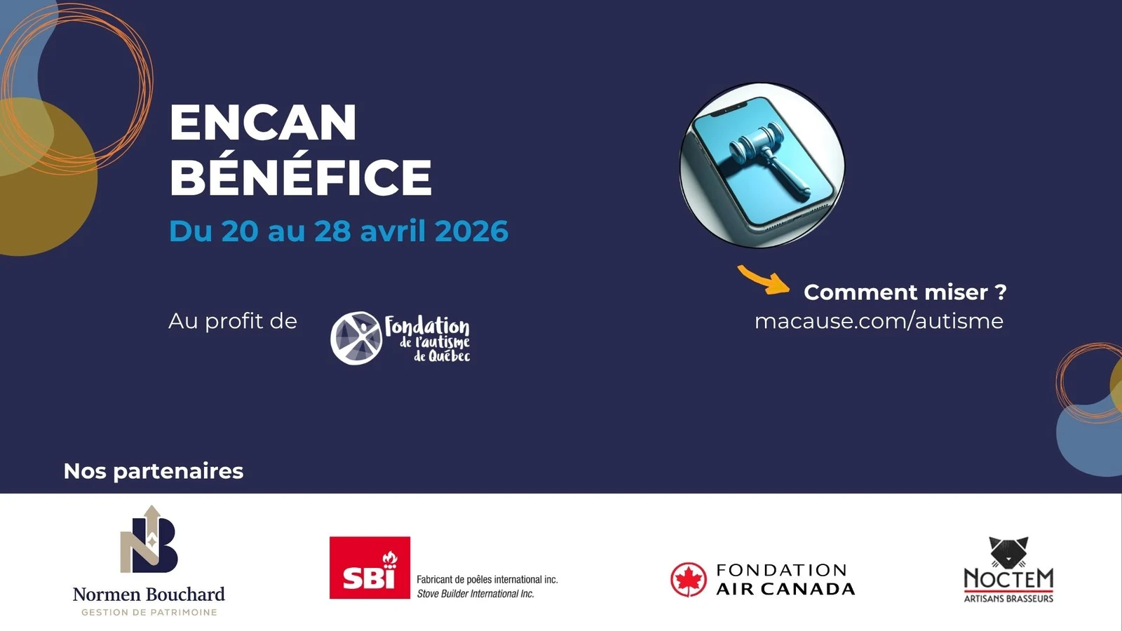 Un encan au profit de notre Fondation