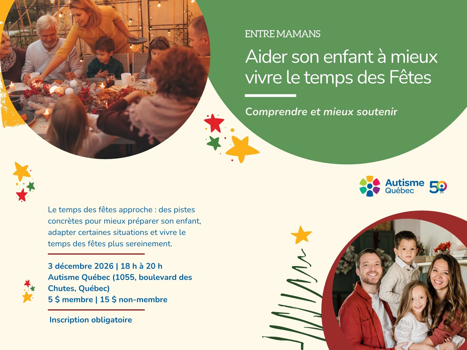 Entre mamans : aider son enfant à mieux vivre le temps des fêtes
