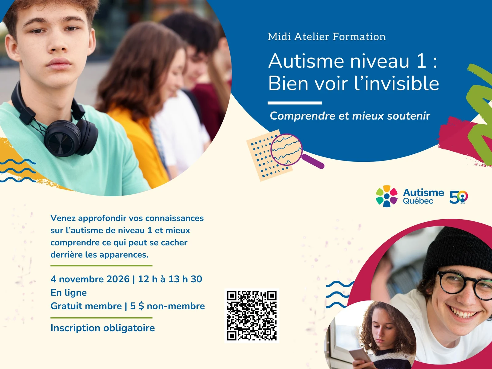 Autisme de niveau 1 : bien voir l’invisible